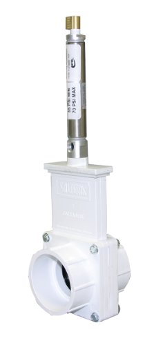 Valterra 6201P PVC Pneumatic Gate Valve, Black, 2