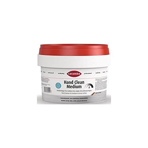 Caramba Hand Clean Medium, Handwaschpaste für Werkstatt und Garage, pH-hautneutrale Reinigung, Dermatologisch getestet, Biologisch abbaubar, 500 ml