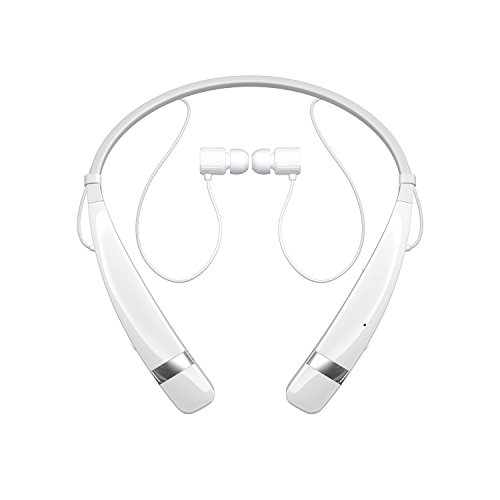 LG Electronics Tone Pro HBS-760 Bluetooth Wireless Stereo Headset - Retail Packaging - White