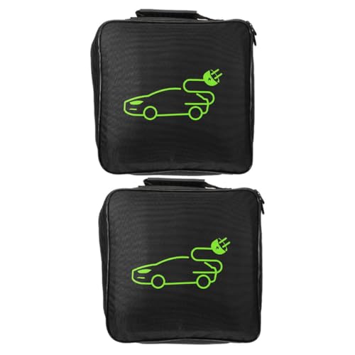 Bolsa organizadora de cables de carga de coche con cremallera BESPORTBLE portátil