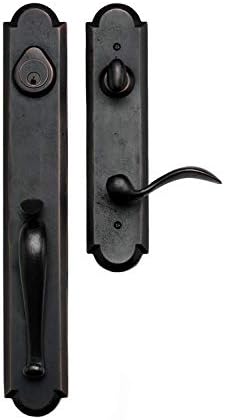 Sandcast Entrance Handlesetタイプ:ダミー、仕上げ: Aged Bronze
