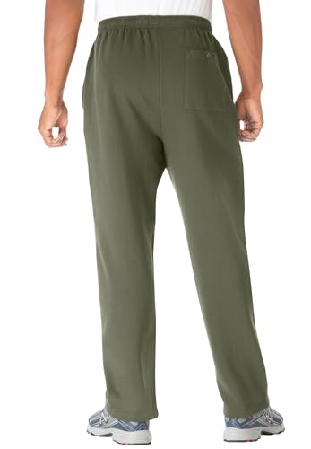 KingSize Men's Big & Tall Tall Fleece Open Bottom PantsKs Sport3
