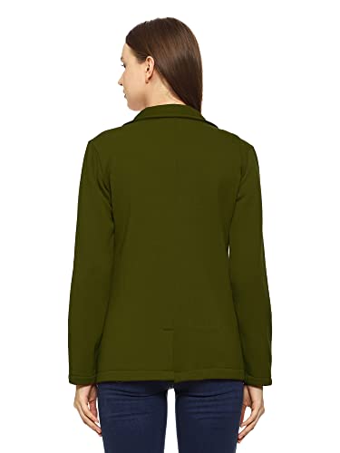 Image of ROARERS WOMEN REGULAR LENGTH POLY FLEECE SOLID COAT