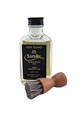 Hebold Schuhmacherei Set mit Saphir Hebold Schuhmacherei Schuhpflegeset mit Medaille D'Or Ledersohlenöl 100 ml und mit personalisierten Baumwollbeutel: Größe: 100 ml mit Tiegelbürste