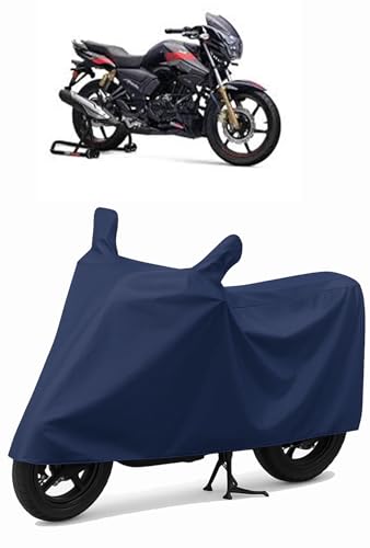 Image of CoverRide Heavy Duty Waterproof Scooty & Bike Cover for Tvs Apache RTR 180 - UV Resistant, Dustproof & Rain Protection, All-Weather Outdoor Cover for Bikes & Scooty with Buckle Straps