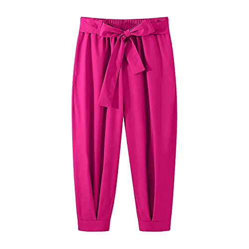 WABEOR Parachute Pants for Men Loose Fit Lace Up Casual Harem Capri Pants Fashion Designer Tapered Pants Streetwear Pcokets4