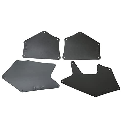 Image of ACROPIX Front Rear Splash Guard Mud Guards Mudflaps Fender Liner Shield Protection Set Fit for Toyota Sequoia with Clips Retainer - Pack of 4 Black