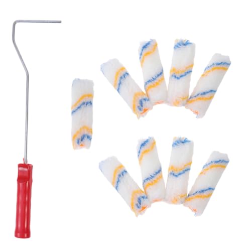 SHINEOFI Teiliges Wand farbroller Baumwollrolle mit Kleinem Griff Wiederverwendbar Drehbar für Wandfarben und Lacke Vielseitiges Malerwerkzeug für Heim und Büro SHINEOFI Teiliges Wand farbroller Baumwollrolle mit Kleinem Griff Wiederverwendbar Drehbar für Wandfarben und Lacke Vielseitiges Malerwerkzeug für Heim und Büro