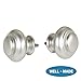 H.VERSAILTEX Elegant Window Treatment Telescoping Double Curtain Rod Set with Classic Cap, 3/4-Inch Diameter, Adjusts from 48 to 84 Inches, Nickel