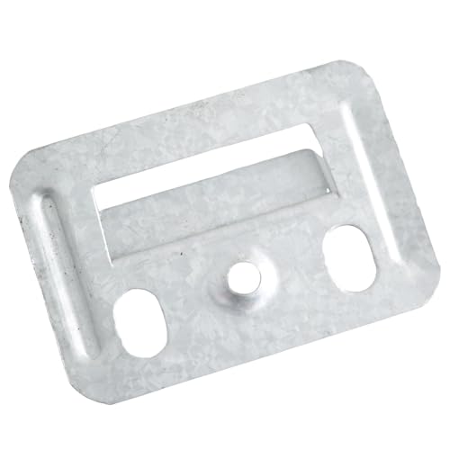 Image of TAODAN 100PCS Wood Fiberboard Clip 50x35mm with Screws Stainless Steel Fixing Piece Integrated Wall Panel Clip for Wood Wall Panel Bamboo Wall Panel Furniture Fixing Hanger Wall Panel Clip (Pack of 2)