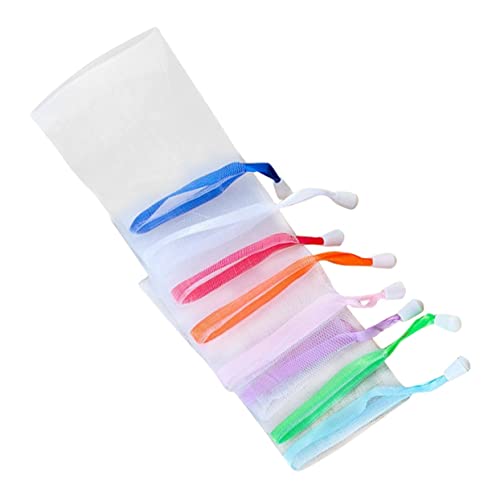 DRESSOOS 10PCS Bolsa De Malla Exfoliante Para Jabón | Funda De Jabón Para Ahorro De | Bolsa De Jabón Hecha a Mano Para Cuidado Facial y Corporal Color Aleatorio