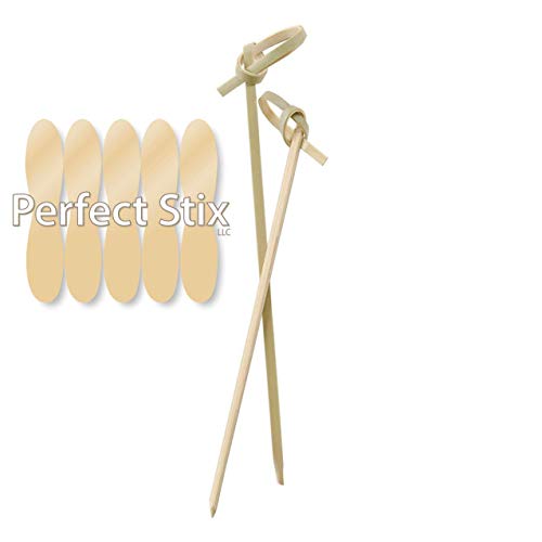 Perfect Stix Bamboo Pick 4 200ct Bamboo Knot Picks, Cocktail and Hors' D'Oeuvre