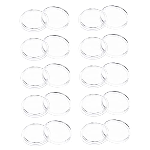 Caja plástica transparente para monedas 100 unidades miniatura 7