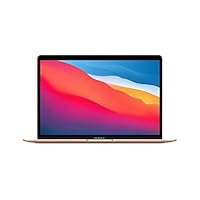 2020 Apple MacBook Air Laptop: Apple M1 Chip, 13" Retina Display, 8 GB RAM, 512 GB SSD Speicher, Beleuchtete Tastatur, FaceTime HD Kamera, Touch ID, Gold