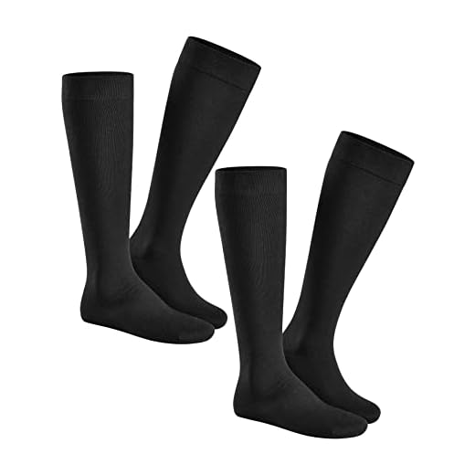 Hudson - Chaussettes montantes - Lot de 2 - Homme, noir, Taille 43-46