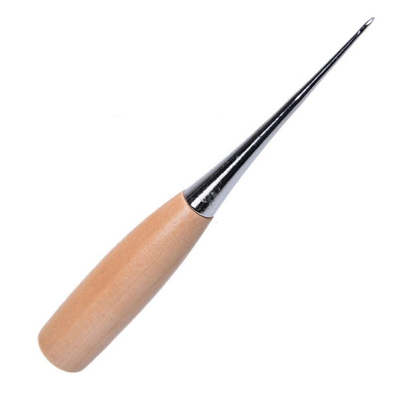 200PCS Sewing Tool Professional Leather Wood Handle Awl Tools For Sewing Leather Craft Wooden Handle Hole Punches Leather| | -