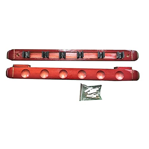 Support de queue de billard en bois mural avec clips pour clubs et bars - 2