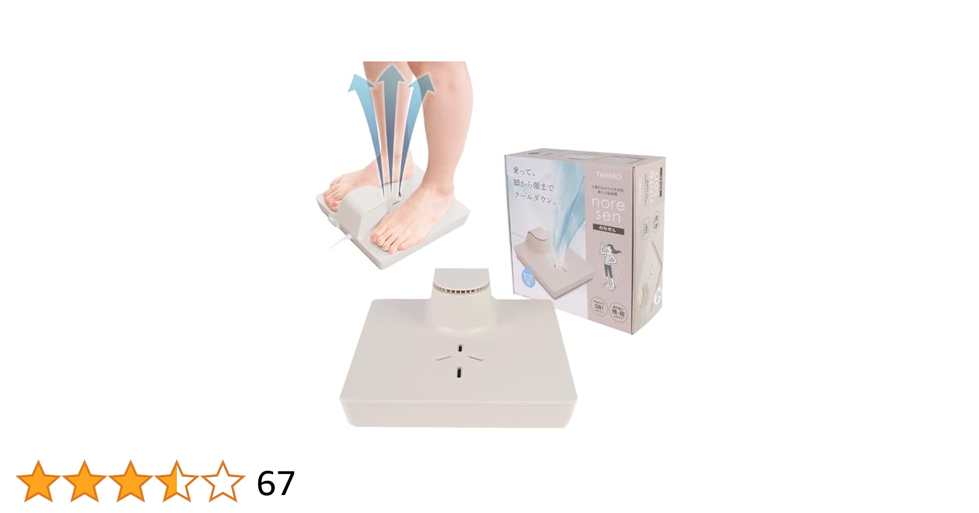 爽快】THANKO nore sen サンコー乗れる扇風機