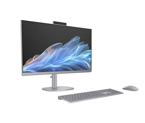 Image of HP OmniStudio X 27 inch All-in-One Desktop Computer, FHD IPS Display, 14-core Intel Core Ultra 5 125H, 32GB DDR5, 2TB SSD, Wi-Fi 7, HDMI, USB-C, RJ-45, Wireless KB & Mouse, Windows 11 Home