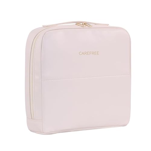 XIAOXIAODEDIAN大容量化粧バッグ 旅行用化粧品収納バッグ マグネット式開閉 スーツケースハンドル取付可能 メッシュポケット多分区 スキンケア用品・メイクブラシ整理に最適