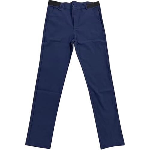 Men Classic Comfy Fake Cotton Pants High Waist Drawstring Breathable Trouser Fall Adjustable Loose Casual Long Pant3