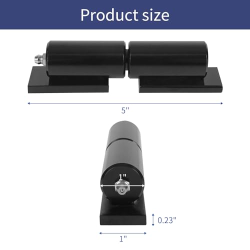 4-Pack Barrel Gate Hinge 5 inches Heavy Duty Weld-On Install Fence 450 Lbs Capacity for Swing Door Trailer Ramp Door by BORDERSMOVER - Image 2