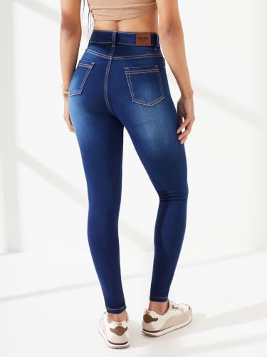 Image of Dolce Crudo Distressed High Rise Skinny Jeans for Women