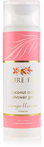 PURE FIJI Coconut Body Wash & Shower Gel - Body Wash For Women and Men Rich Natural Oils for Moisturizing Body& Hair, Bath & Shower Gels for All Type Skin, Orange Blossom, 8.5 oz
