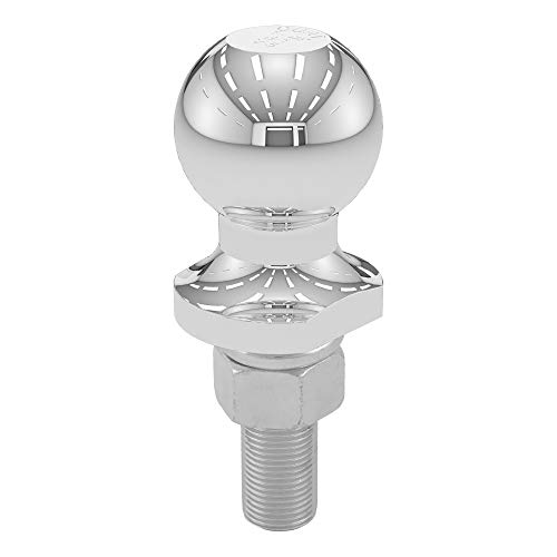 CURT 40015 Chrome Trailer Hitch Ball 2 000 lbs 1-7/8-Inch Diameter 3/4 x 2-1/8-Inch Shank Silver