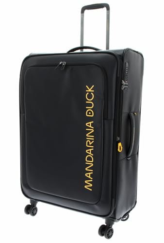 Valise Mandarina Duck Eco Coated L noire extensible