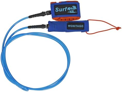 Premium Surfboard Leash, 6/7/8/9/10 ft, Straight Surf Board Leash...