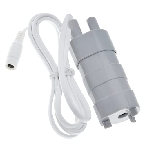 DC 12V Tauchpumpe, Palwin Mini-Elektropumpe Gerade Pumpe Förderhöhe 5 M,mit 1.5m Kabel, Wasserpumpe 600L/ H für Aquarium Pool Teich Aquarium Gartenbewässerung Campinggarten Wohnwagen Cover