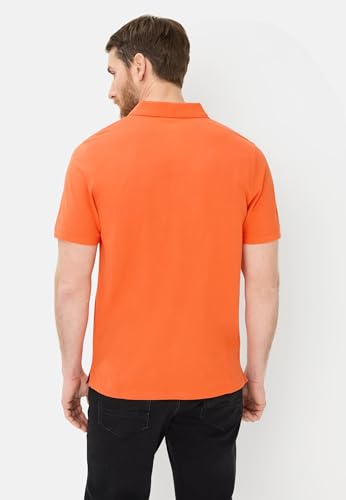 camel active Herren Poloshirt mit Druckknöpfen Orange, Menswear-XXL – Ansicht 3