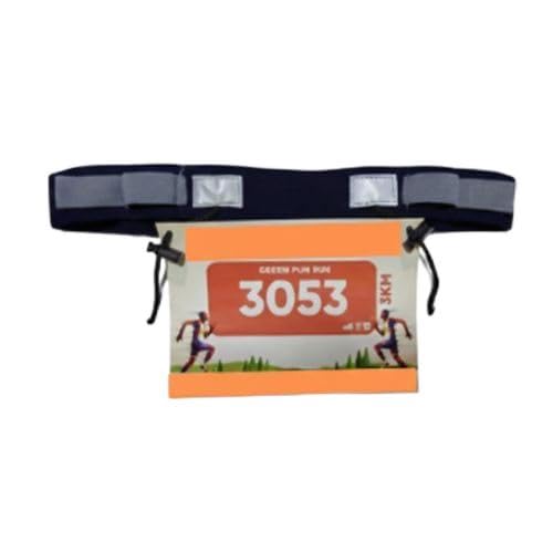 Livfit Race Bib Holder for Running Events, Elastic Bib Belt for Athletes (Pack of 1, Assorted Color)