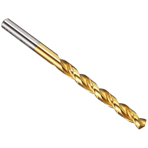PATIKIL 4.2mm Drill Bit, M42 8% Cobalt High-Speed Steel Jobber Straight Shank 135° Titanium Nitride (TiN) Coated for Hard Metal Stainless Steel - 1 Pack