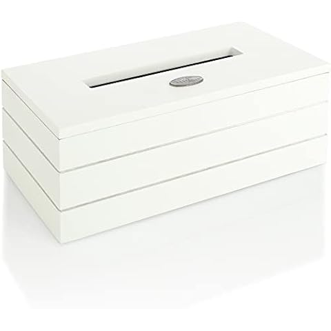 com-four® Kosmetiktücherbox aus Holz - Taschentuchbox Cover