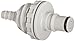 Colder Products Company NS4D42004 Polypropylene/ABS Tube Fitting, Insert, Shutoff, Panel Mount, 1/4" Insert x 1/4" Barb