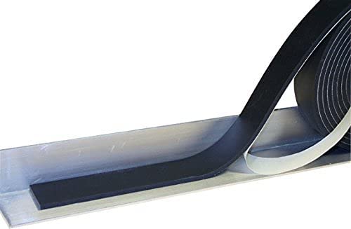 Image of Niyaati Gasket Black Foam Single Sided Adhesive Tape 10mm Width x 2mm Thick x 10 Meter Length (Pack of 4)