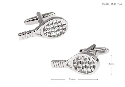 Mancuernillas KnBoB Tenis Plata Hombre con Caja miniatura 2