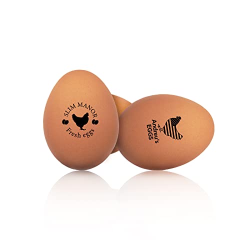 STAMTECH Egg Stamps for Fresh Eggs - Make Your Mark on Farm Fresh Eggs with Custom Egg Stamp Customizable and Easy to Use for Homegrown Eggs and Kitchen Creations