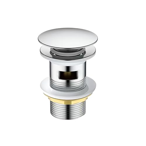 Bonde Lavabo, SRJQXH Bonde Clic Clac Lavabo, Bouchon Lavabo, Taille Universelle, Antirouille, Pas Facilement Endommagé, Facile à Nettoyer, Adapté aux éviers