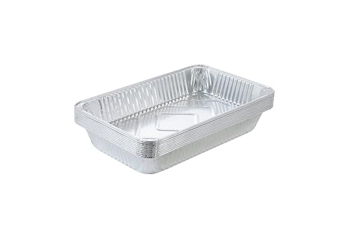Waytiffer Aluminum Deep Foil Pans Full Size, Large Disposable Roasting & Baking Pan, 21
