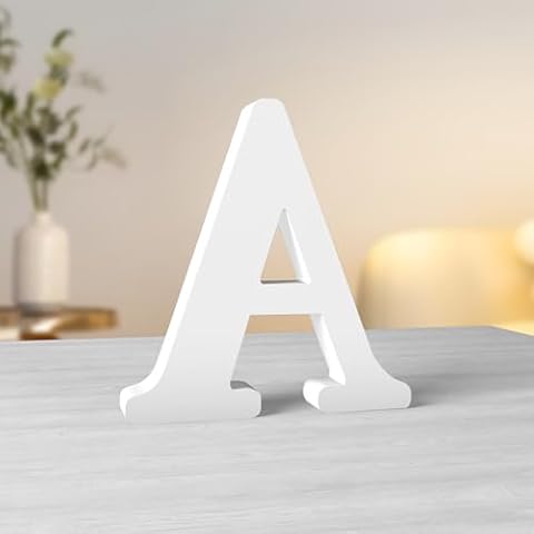 Aruatu Unfinished Wood Letters for Decor Cover