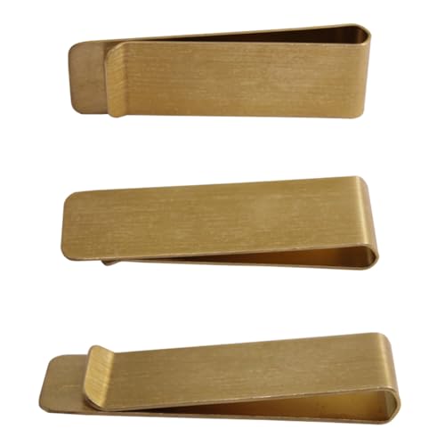 SourceTon Copper Money Clip - Slim Metal Wallet for Men, Minimalist Credit Card Holder & Cash Clip (4 Pack), Polished Design3