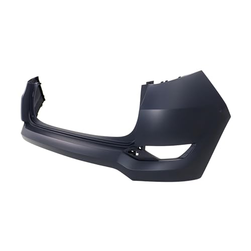 Image of Compatible with Hyundai Tucson 2016-2018 Rear Upper Bumper Cover | Primed, Without Parking Sensor Holes, Ready to Paint, OEM 86611D3000, HY1114103