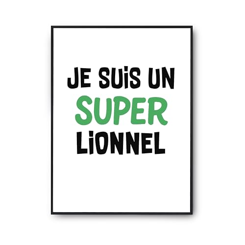 Affiche Un Super Lionnel 2 Otshirt - Sublimez Votre Décoration Murale Salon avec ce Poster A2