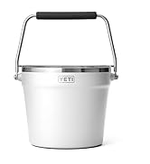 YETI Rambler Beverage Bucket, Double-Wall Vacuum Insulated Ice Bucket with Lid, White