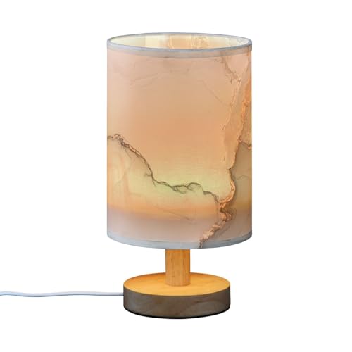 Lámpara de mesa blanca estilo mármol moderna para noche miniatura 2