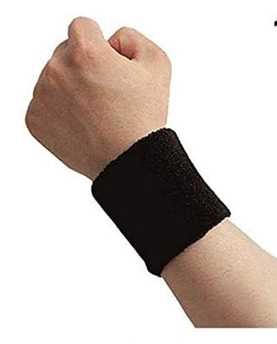 STEFFER Cotton Wrist Band for Men & Women 3 Inch - Wrist Sweat Band for Badminton Football, Basketball, Running & Athletic Sports, Sweat Absorbent Wrist Bands-image-44