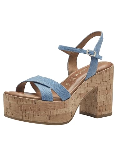 Sandale à Talon Tamaris 1-28034-42 pour Marcher Sans Douleur Toute la Journée